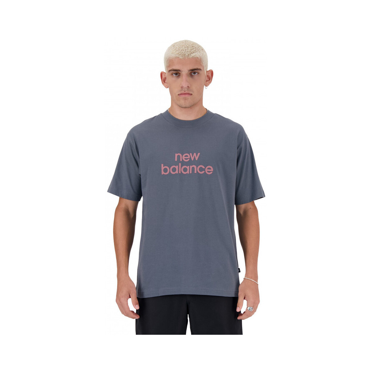 textil Herre T-shirts & poloer New Balance Sport essentials linear t-shirt Blå