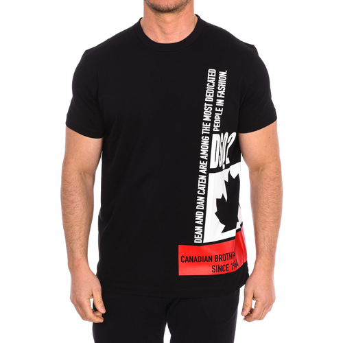 textil Herre T-shirts m. korte ærmer Dsquared S71GD1024-S23009-900 Sort