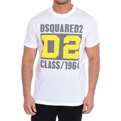 textil Herre T-shirts m. korte ærmer Dsquared S74GD11-69S23009-100 Hvid