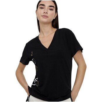 textil Dame T-shirts & poloer Lola Casademunt LS2415029 Sort