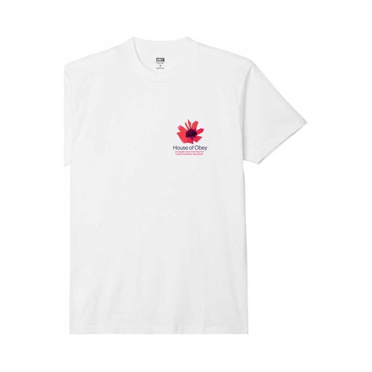 textil Herre T-shirts & poloer Obey House of  floral Hvid