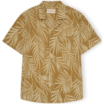 textil Herre Skjorter m. lange ærmer Revolution Terry Cuban 3101 Shirt - Khaki Gul