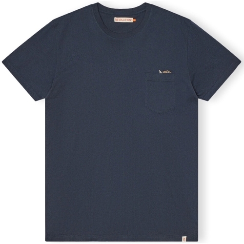 textil Herre T-shirts & poloer Revolution T-Shirt Regular 1365 SHA - Navy Blå