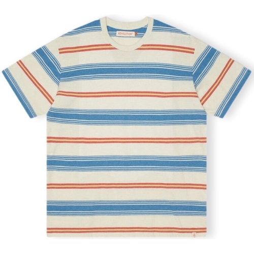 textil Herre T-shirts & poloer Revolution T-Shirt Loose 1363 - Blue Flerfarvet