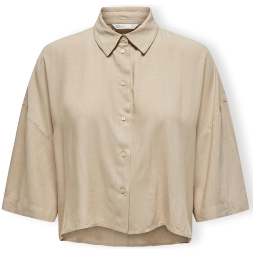 textil Dame Toppe / Bluser Only Noos Astrid Life Shirt 2/4 - Humus Beige
