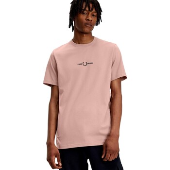 textil Herre T-shirts m. korte ærmer Fred Perry CAMISETA HOMBRE FRED PERY M4580 Pink