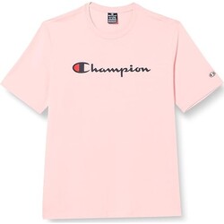 textil Herre T-shirts m. korte ærmer Champion  Pink