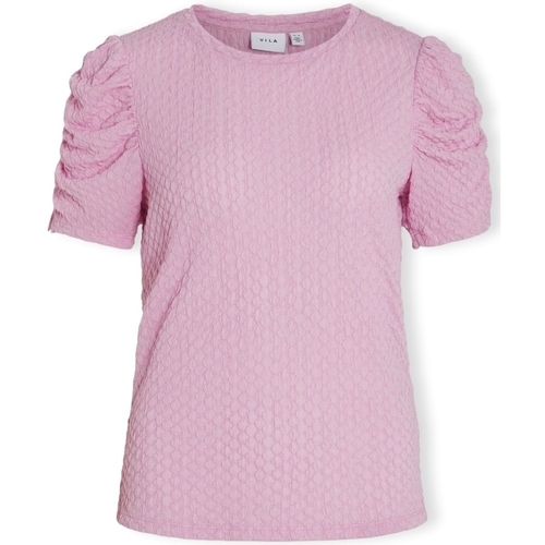 textil Dame Toppe / Bluser Vila Noos Top Anine S/S - Pastel Lavender Pink