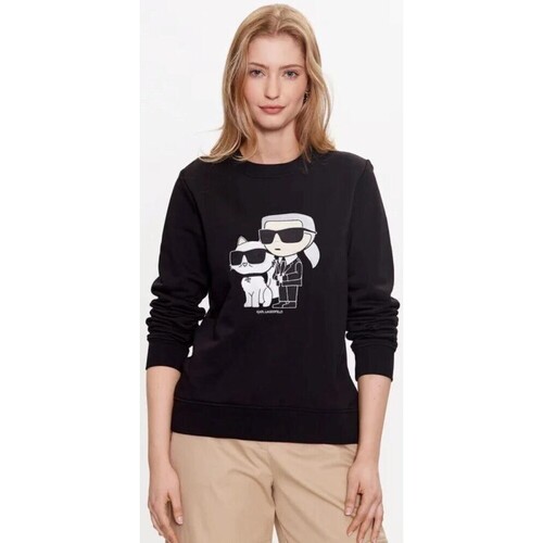 textil Dame Sweatshirts Karl Lagerfeld 230W1803 IKONIK 2.0 Sort
