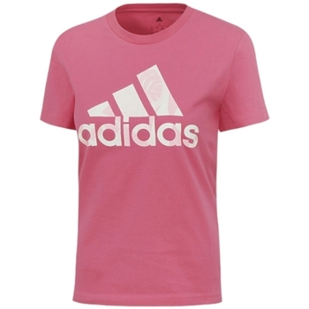textil Dame T-shirts & poloer adidas Originals WMS T SHIRT LOGO PULSE Pink