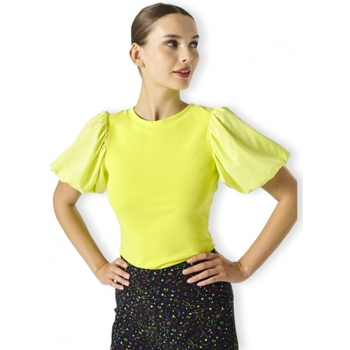 textil Dame Toppe / Bluser Minueto Top Floor - Yellow Gul