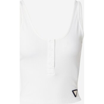 textil Dame Toppe / T-shirts uden ærmer Guess V4GP02 KBCO2 Hvid