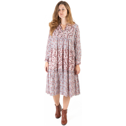 textil Dame Lange kjoler Isla Bonita By Sigris Lang Midi Kjole Violet