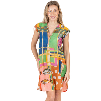 textil Dame Kjoler Isla Bonita By Sigris Kjole Flerfarvet