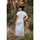 textil Dame Lange kjoler Isla Bonita By Sigris Lang Midi Kjole Hvid