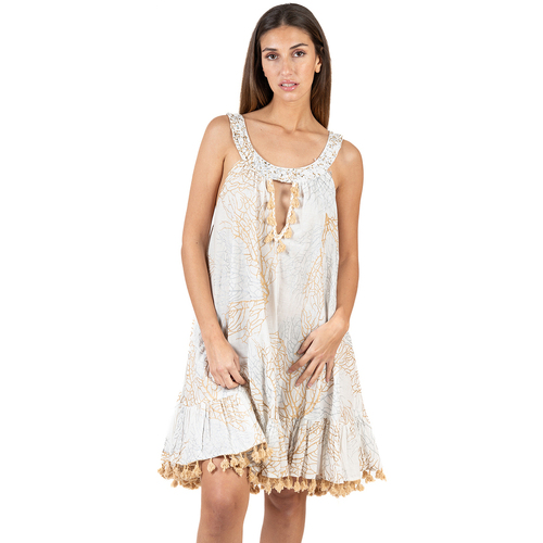 textil Dame Korte kjoler Isla Bonita By Sigris Kort Kjole Hvid