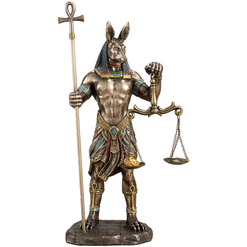 Indretning Små statuer og figurer Signes Grimalt Anubis Holding Vægt Grøn