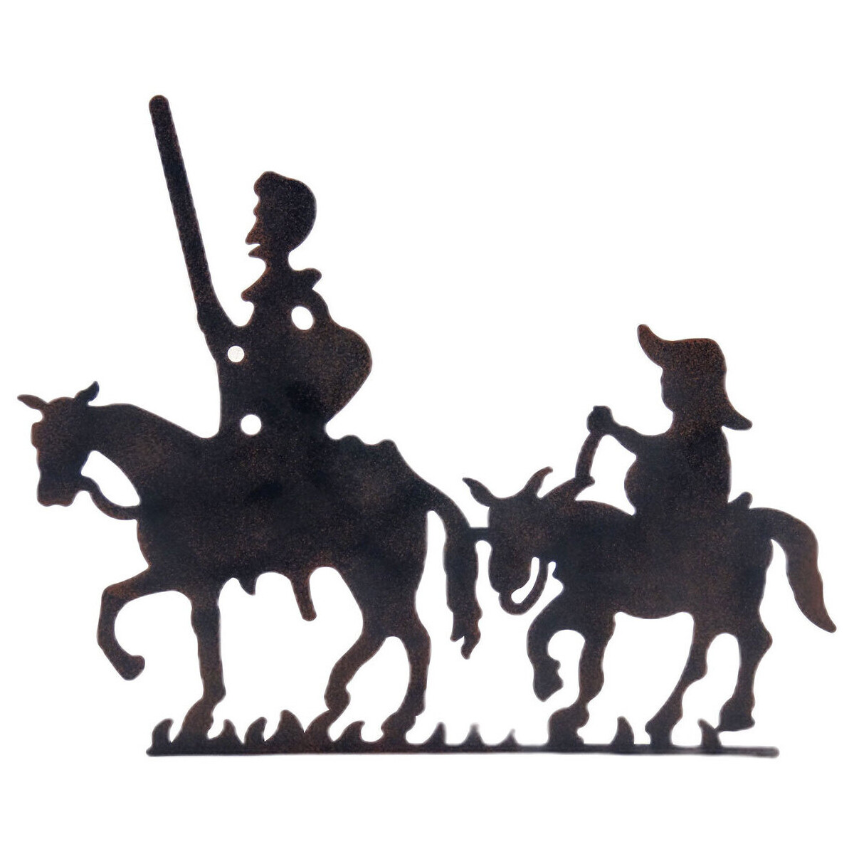 Indretning Små statuer og figurer Signes Grimalt Don Quixote Vægdekoration Sort