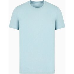 textil Herre T-shirts m. korte ærmer EAX 8NZT74 ZJA5Z Blå