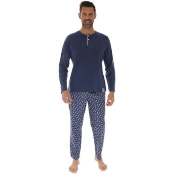 textil Herre Pyjamas / Natskjorte Pilus FLORAN Blå