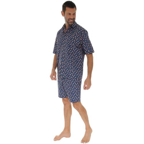 textil Herre Pyjamas / Natskjorte Pilus FLORAN Blå