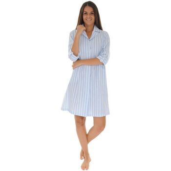 textil Dame Pyjamas / Natskjorte Pilus ELISA Blå