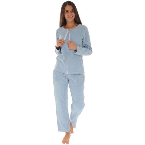 textil Dame Pyjamas / Natskjorte Pilus ELINE Blå