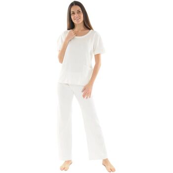 textil Dame Pyjamas / Natskjorte Pilus ERIKA Hvid