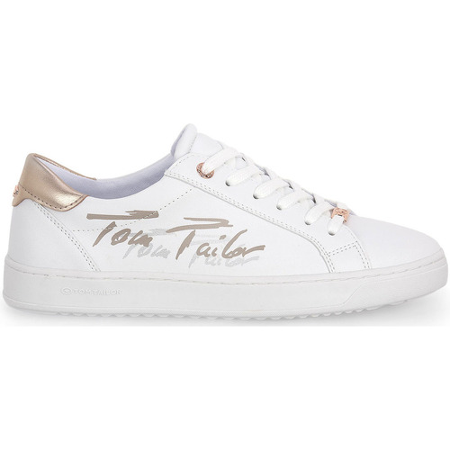 Sko Dame Sneakers Tom Tailor 009 WHITE ROSE GOLD Hvid