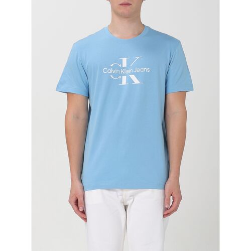 textil Herre T-shirts & poloer Calvin Klein Jeans J30J325190 CEZ Blå