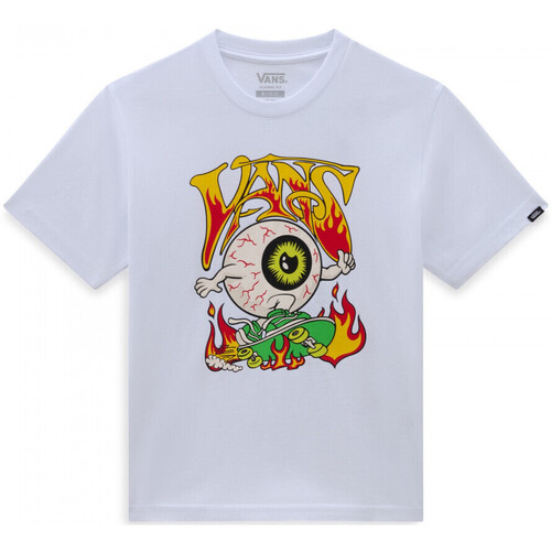 textil Børn T-shirts & poloer Vans Eyeballie ss Hvid