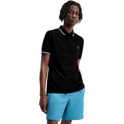 textil Herre Polo-t-shirts m. korte ærmer Fred Perry POLO HOMBRE   M3600 Sort
