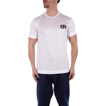 textil Herre T-shirts m. korte ærmer Emporio Armani 8N1TF5 1JUVZ Hvid