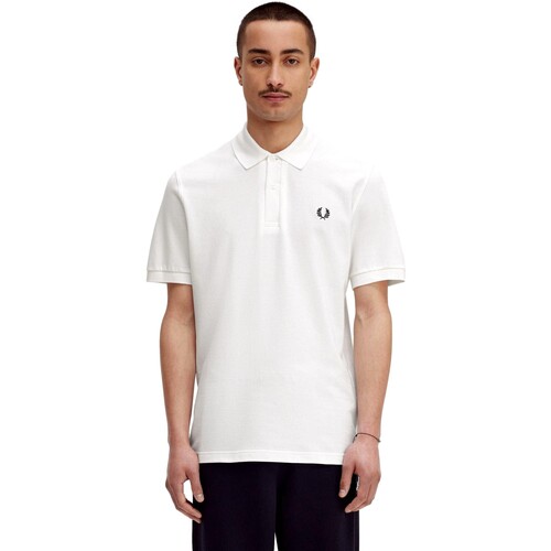 textil Herre Polo-t-shirts m. korte ærmer Fred Perry POLO HOMBRE   M3 Hvid