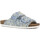 Sko Dame Sandaler Colors of California Two buckle denim sandal Hvid