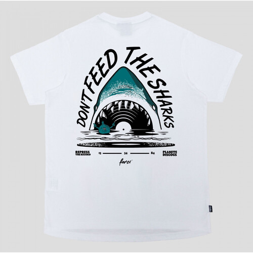 textil Herre T-shirts & poloer Farci Tee shark Hvid