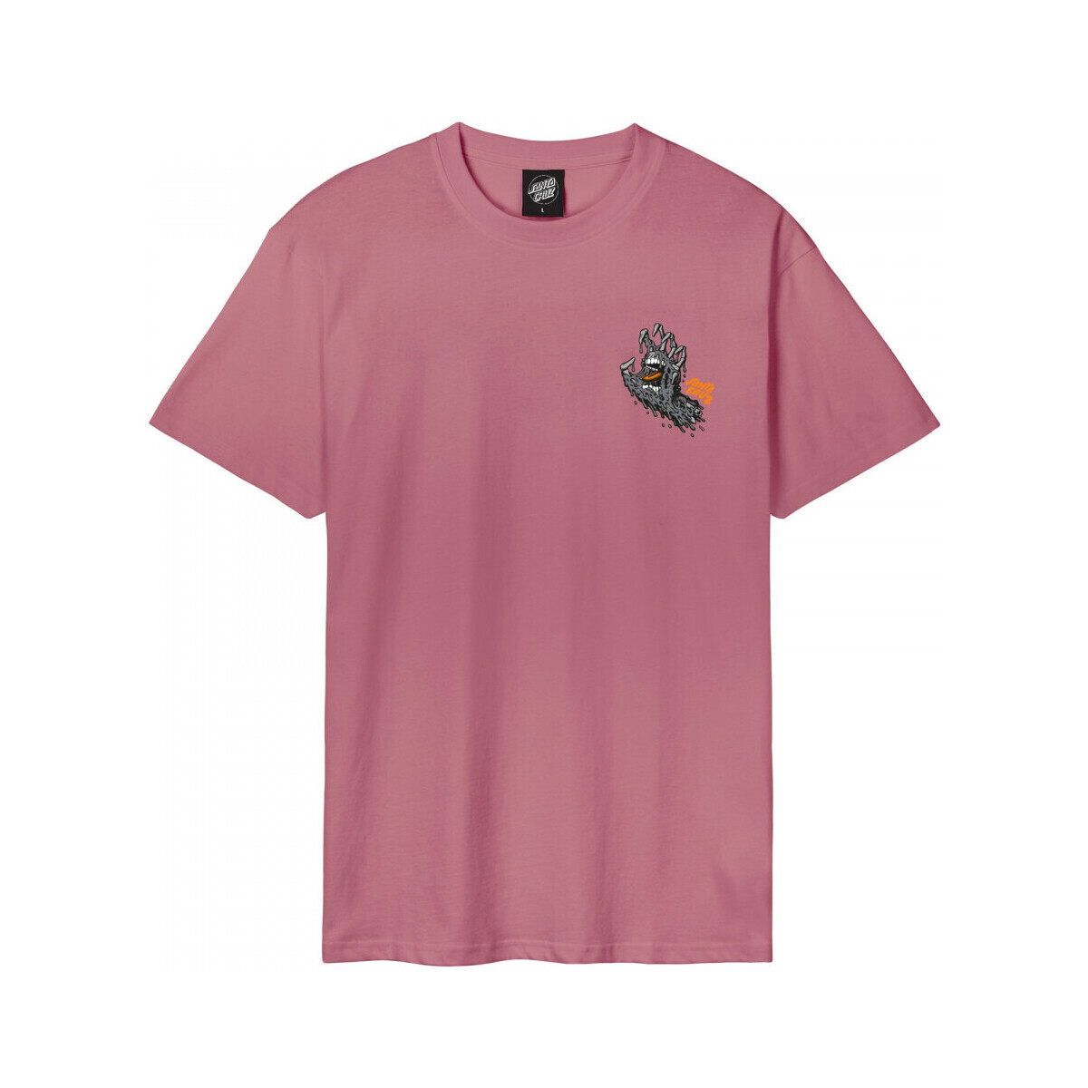 textil Herre T-shirts & poloer Santa Cruz Melting hand Pink