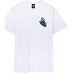 textil Herre T-shirts & poloer Santa Cruz Melting hand Hvid