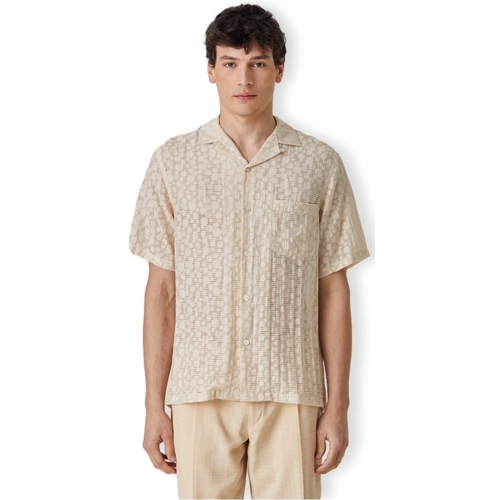 textil Herre Skjorter m. lange ærmer Portuguese Flannel Plasma Shirt - Ecru Beige