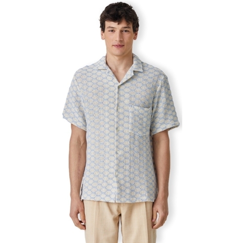 textil Herre Skjorter m. lange ærmer Portuguese Flannel Net Shirt - Blue Beige