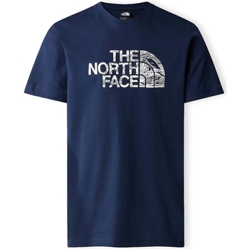 textil Herre T-shirts & poloer The North Face Woodcut Dome T-Shirt - Summit Navy Blå