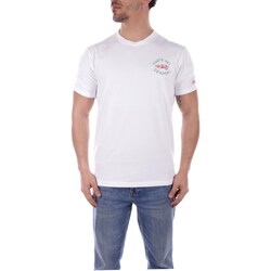 textil Herre T-shirts m. korte ærmer Mc2 Saint Barth POT0001 Hvid