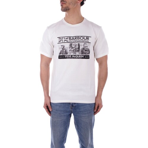 textil Herre T-shirts m. korte ærmer Barbour MTS1247 Hvid