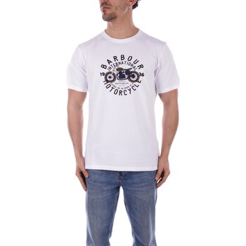 textil Herre T-shirts m. korte ærmer Barbour MTS1244 Hvid
