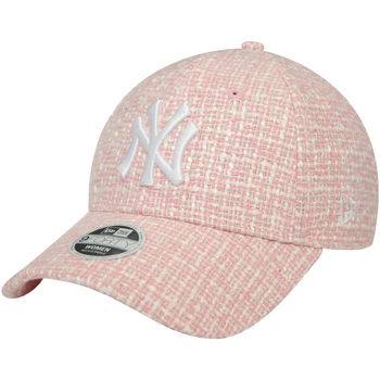 Accessories Dame Kasketter New-Era Wmns Summer Tweed 9FORTY New York Yankees Cap Pink