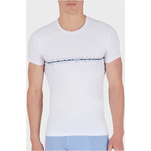 textil Herre T-shirts m. korte ærmer Emporio Armani 111035 4R729 Hvid