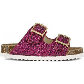 Colors of California Glitter sandal 2 buckles Pink