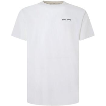 textil Herre T-shirts m. korte ærmer Pepe jeans  Hvid