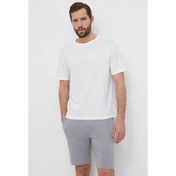 textil Herre T-shirts m. korte ærmer Calvin Klein Jeans 000NM2501E Hvid