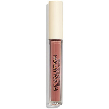 skoenhed Dame Lipgloss Makeup Revolution Metallic Nude Gloss Collection - Skinny Dip Pink